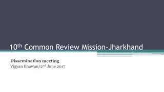 Jharkhand Common Review Mission - Health Infrastructure Recommendations