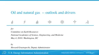 Oil and Natural Gas Outlook and Drivers for Committee on Earth Resources National Academies of Science, Engineering, and Medicine