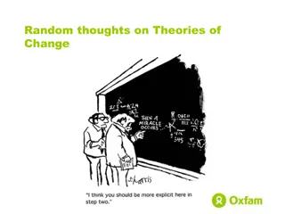 Thoughts on Theories of Change and Complexity