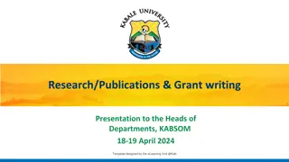 Empowering Research and Grants at KABSOM: A Strategic Overview