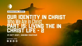 Walking in Union with Christ: Live, Rooted, Built Up, Abiding