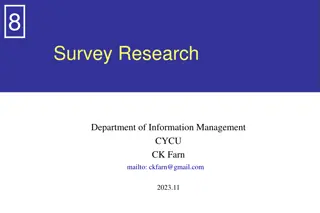 Revolutionizing Survey Research in Information Management