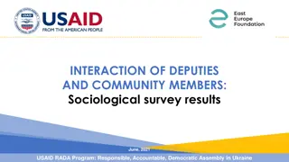 Deputies and Community Interaction Survey Results 2021 Ukraine