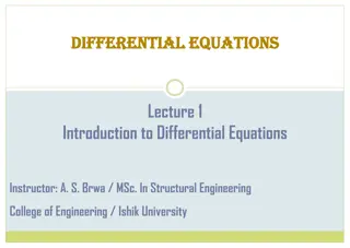 Introduction to Differential Equations at Ishik University