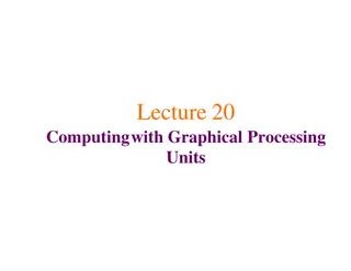 Computing with Graphical Processing Units in Modern Processors