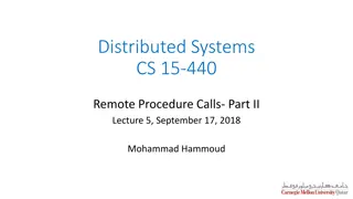 Understanding Remote Procedure Calls in Distributed Systems