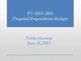 Fiscal Year 2015-2016 Proposed Budget Details