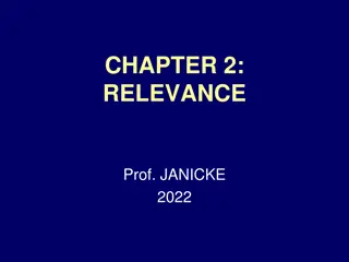 Understanding the Importance of Evidence Relevance in Legal Context