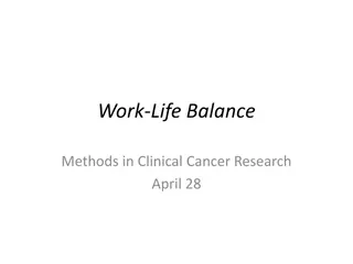 Methods for Achieving Work-Life Balance in Clinical Cancer Research