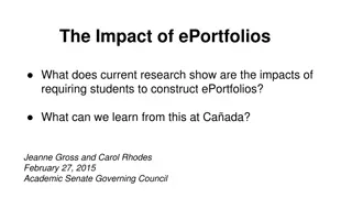 Impacts of Requiring Students to Construct ePortfolios: Current Research Insights