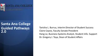 Santa Ana College Guided Pathways 2.0 for Student Success