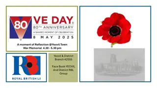 Yeovil Town War Memorial Reflection and VE Day Celebrations