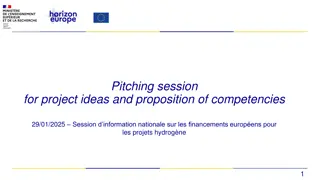National Funding Opportunities for Hydrogen Projects: Pitching Session Details