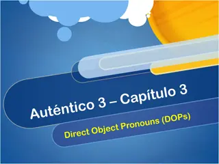 Direct Object Pronouns: Proper Usage and Examples