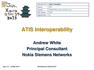 Standards for Shared ICT Activities in ATIS - GSC17 PLEN 61