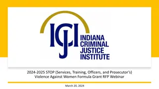 Equality and Justice: STOP Violence Against Women Formula Grant Program Details