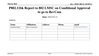 IEEE 802.11-25/453r2 P802.11bk Report Summary