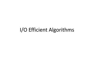Efficient Algorithms for Data Processing