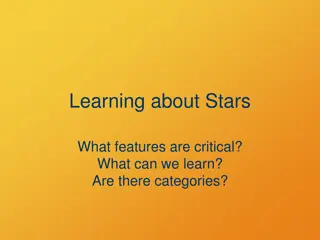 Understanding Critical Features of Stars and Their Categorization
