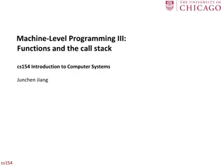 Machine-Level Programming III: Functions and Call Stack in Computer Systems