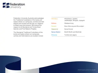 Academic Governance and Regulatory Environment at Federation University Australia