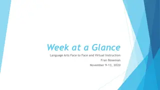 Language Arts Instruction & Activities for Week of Nov 9-13, 2020