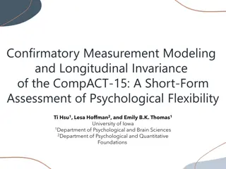 Assessing Psychological Flexibility: CompACT-15 Confirmatory Measurement