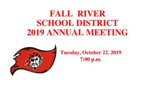 FALL RIVER SCHOOL DISTRICT 2019 Annual Meeting Budget Details