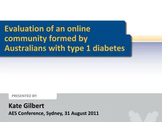 Evaluation of an Online Community for Australians with Type 1 Diabetes