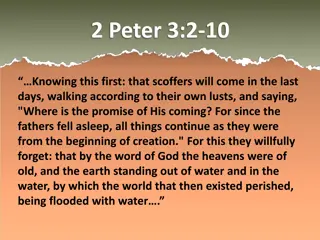Understanding Judgment Day According to 2 Peter 3:2-10