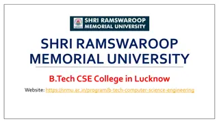 Discover B.Tech CSE College in Lucknow at SRMU