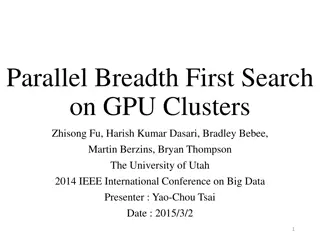 Fast Parallel Breadth First Search on GPU Clusters