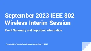 IEEE 802 Wireless Interim Session Event Information
