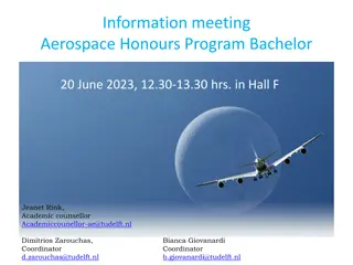 Information meeting  Aerospace Honours Program Bachelor