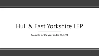 Hull & East Yorkshire LEP Accounts Summary for Financial Year Ended 31/3/23