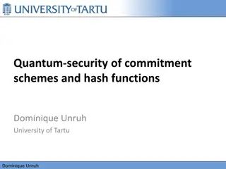Quantum Security of Commitment Schemes and Hash Functions