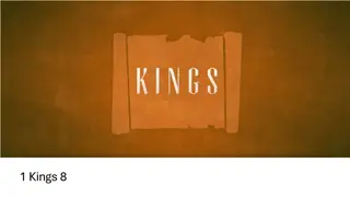 Understanding Corporate Worship in 1 Kings 8
