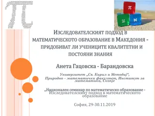 Challenges and Solutions in Macedonian Educational System Reforms