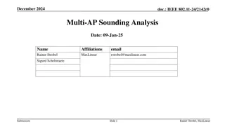 IEEE 802.11-24/2142r0 Multi-AP Sounding Analysis Update