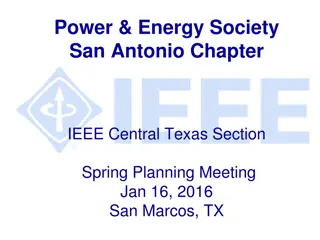 Power & Energy Society San Antonio Chapter IEEE Central Texas Section