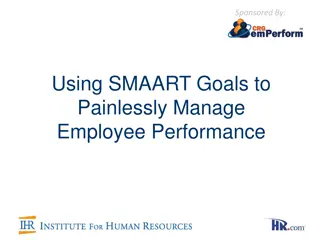 Efficient Employee Performance Management with SMAART Goals