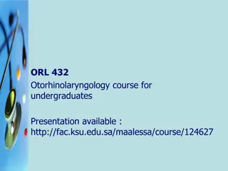 Comprehensive Otorhinolaryngology Course for Undergraduates at KSU