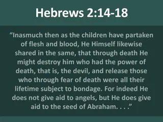 Understanding Hebrews 2:14-18 Message of Redemption