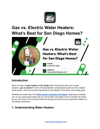 Gas vs. Electric Water Heaters_ What’s Best for San Diego Homes_