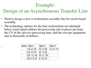 Optimizing Asynchronous Transfer Line for Circuit Board Assembly