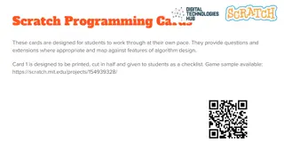 Scratch Programming Cards: Algorithm Design Checklist for Students