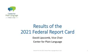 Federal Plain Language Report Card 2021 Results and Analysis