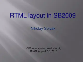 Major Modifications and Future Plans for RTML System at SLAC