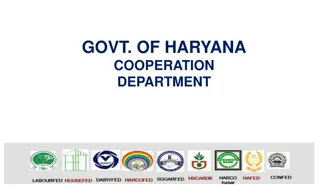 Achievements and Initiatives of Haryana Cooperation Department