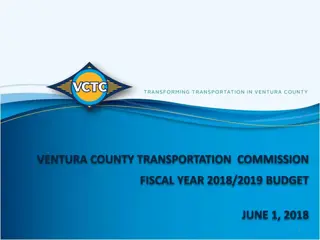 Ventura County Transportation Commission Fiscal Year 2018/2019 Budget Details